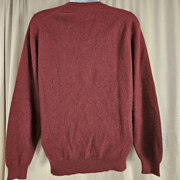 Vintage Jaeger rust red sik cashmere sweater Womens Medium 36 - Picture 8 of 9
